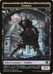 Zombie // Zombie Double-Sided Token [Eldritch Moon Prerelease Promos] | Deep Dive Games St. Marys