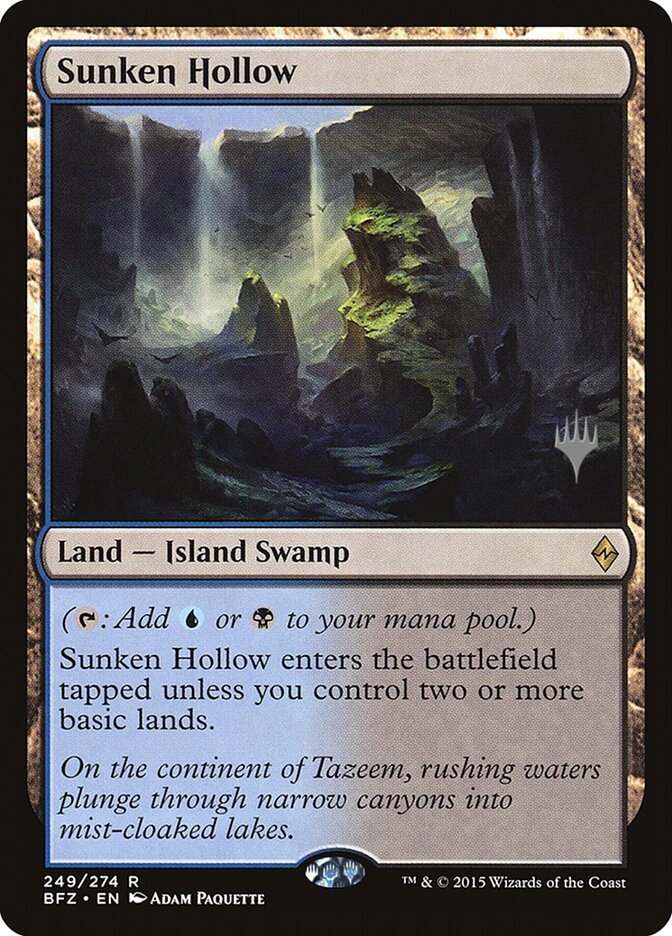 Sunken Hollow [Battle for Zendikar Promos] | Deep Dive Games St. Marys