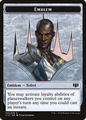 Teferi, Temporal Archmage Emblem // Zombie (011/036) Double-Sided Token [Commander 2014 Tokens] | Deep Dive Games St. Marys