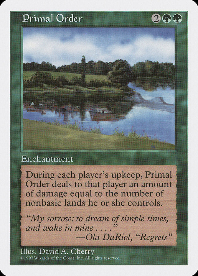 Primal Order [Fifth Edition] | Deep Dive Games St. Marys