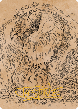 Nemesis Phoenix Art Card (Gold-Stamped Signature) [Commander Legends: Battle for Baldur's Gate Art Series] | Deep Dive Games St. Marys