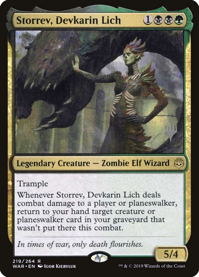 Storrev, Devkarin Lich (Promo Pack) [War of the Spark Promos] | Deep Dive Games St. Marys