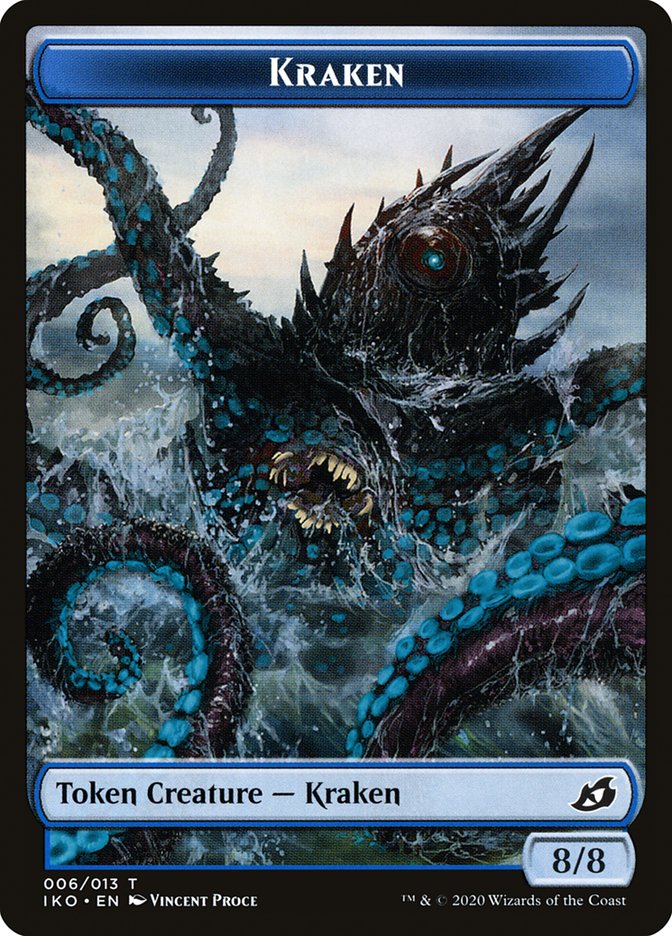 Kraken Token [Ikoria: Lair of Behemoths Tokens] | Deep Dive Games St. Marys