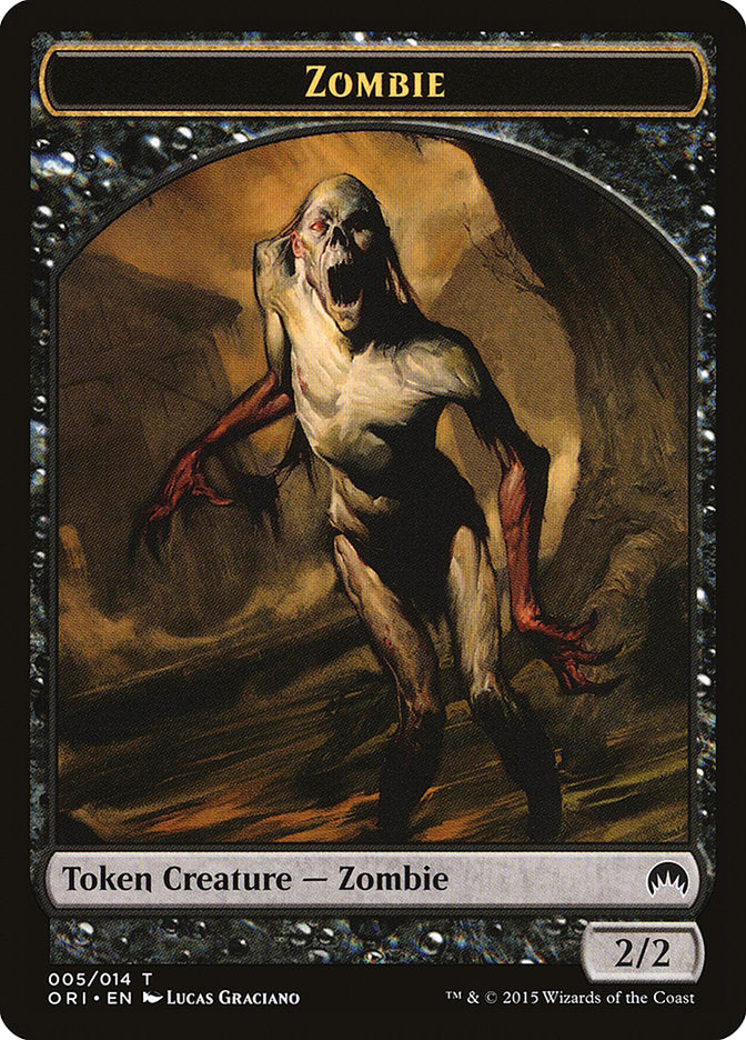 Zombie Token [Magic Origins Tokens] | Deep Dive Games St. Marys