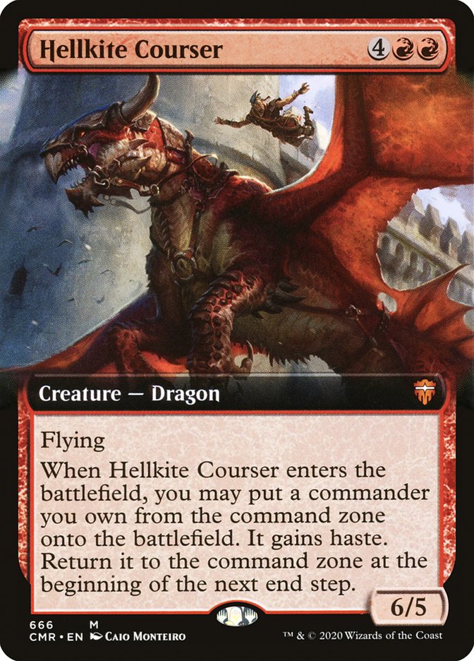 Hellkite Courser (Extended Art) [Commander Legends] | Deep Dive Games St. Marys