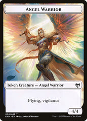 Human Warrior // Angel Warrior Double-Sided Token [Kaldheim Tokens] | Deep Dive Games St. Marys