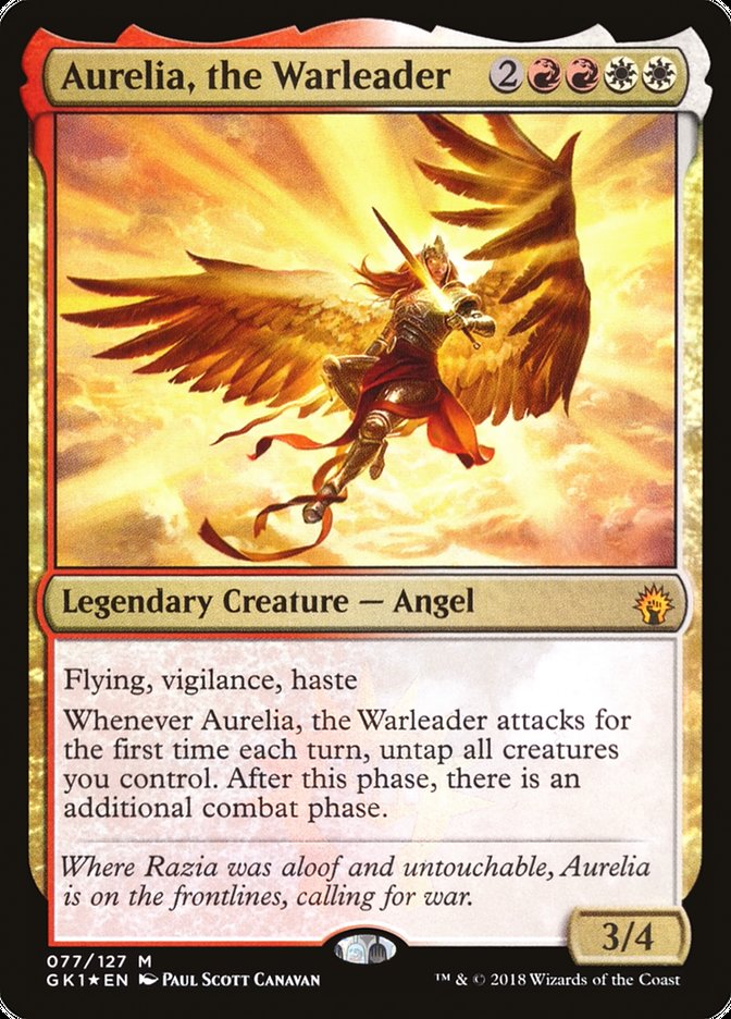 Aurelia, the Warleader [Guilds of Ravnica Guild Kit] | Deep Dive Games St. Marys