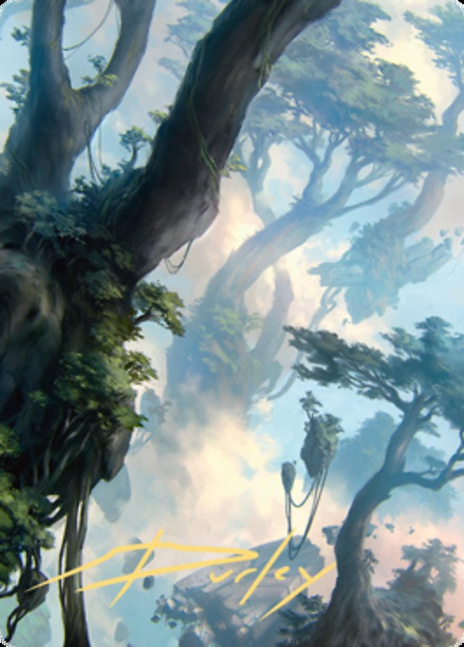 Forest 1 Art Card (Gold-Stamped Signature) [Zendikar Rising Art Series] | Deep Dive Games St. Marys
