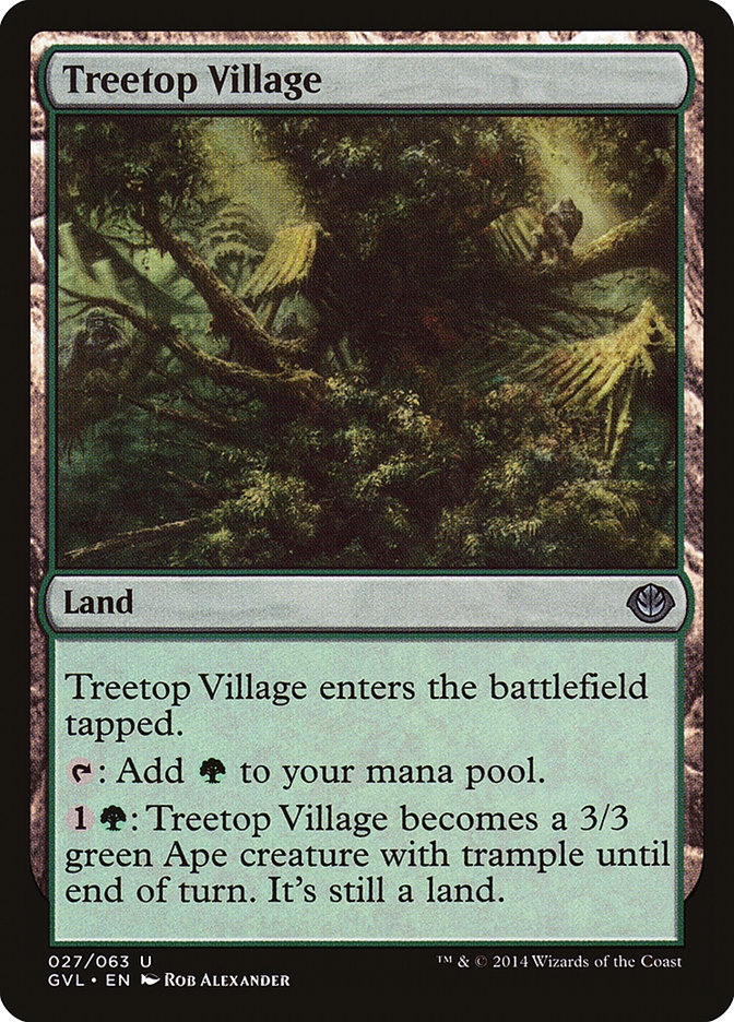 Treetop Village (Garruk vs. Liliana) [Duel Decks Anthology] | Deep Dive Games St. Marys