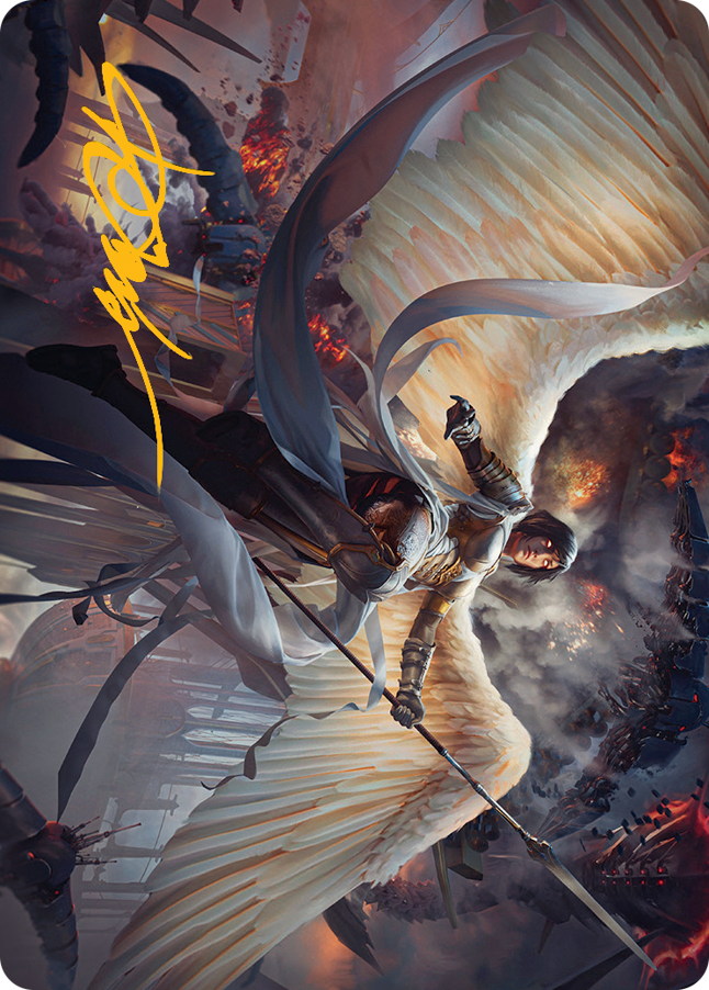 Serra Faithkeeper Art Card (Gold-Stamped Signature) [March of the Machine Art Series] | Deep Dive Games St. Marys