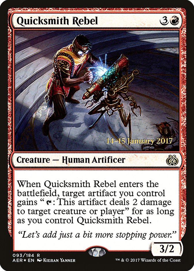 Quicksmith Rebel [Aether Revolt Prerelease Promos] | Deep Dive Games St. Marys