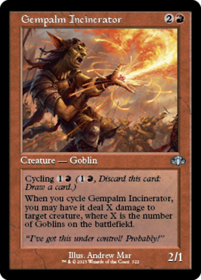 Gempalm Incinerator (Retro) [Dominaria Remastered] | Deep Dive Games St. Marys