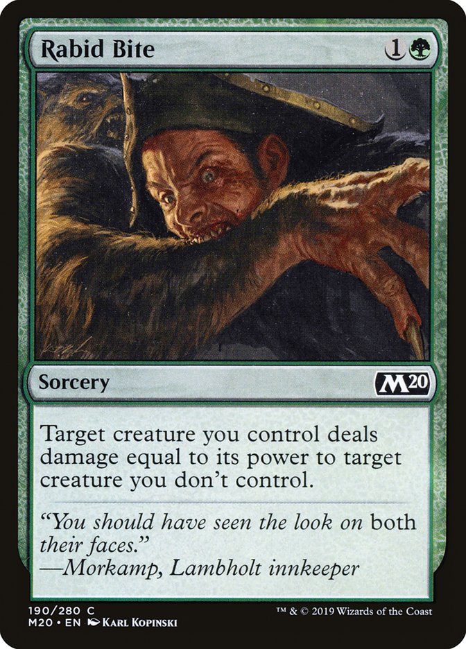 Rabid Bite [Core Set 2020] | Deep Dive Games St. Marys