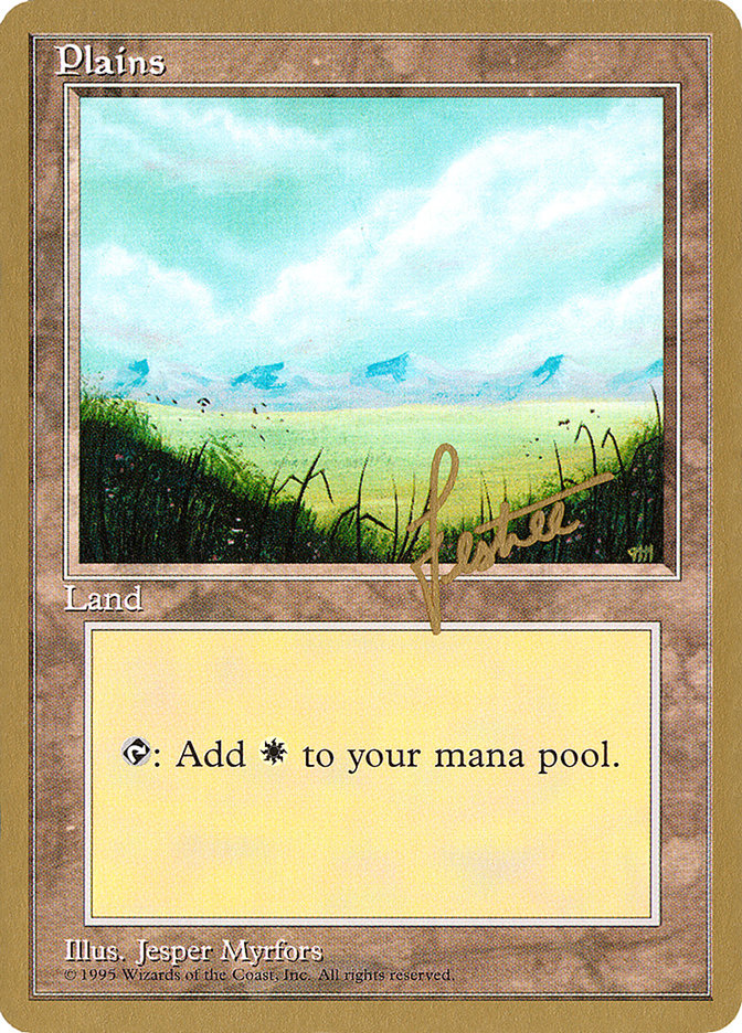 Plains (bl366) (Bertrand Lestree) [Pro Tour Collector Set] | Deep Dive Games St. Marys