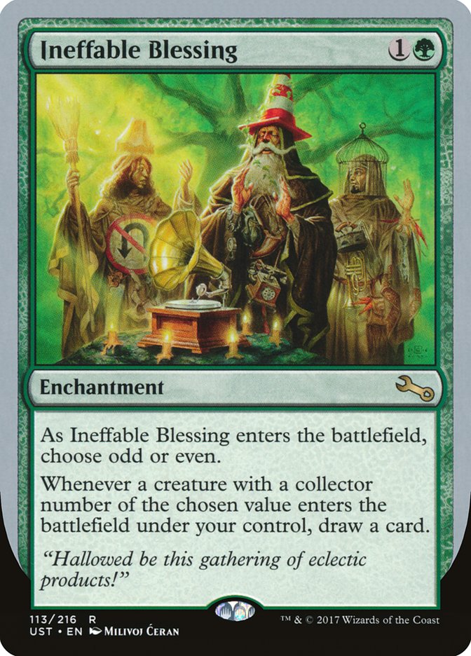 Ineffable Blessing ("choose odd or even") [Unstable] | Deep Dive Games St. Marys