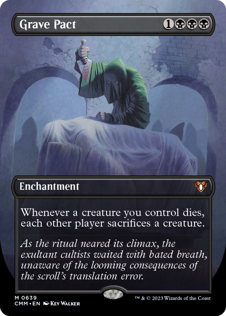 Grave Pact (Borderless Alternate Art) [Commander Masters] | Deep Dive Games St. Marys
