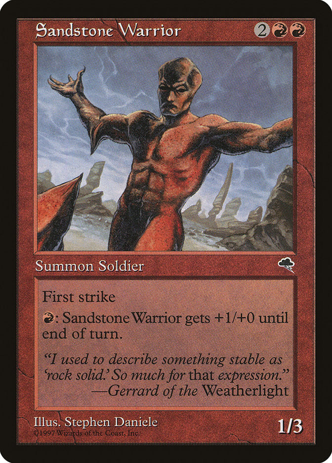 Sandstone Warrior [Tempest] | Deep Dive Games St. Marys