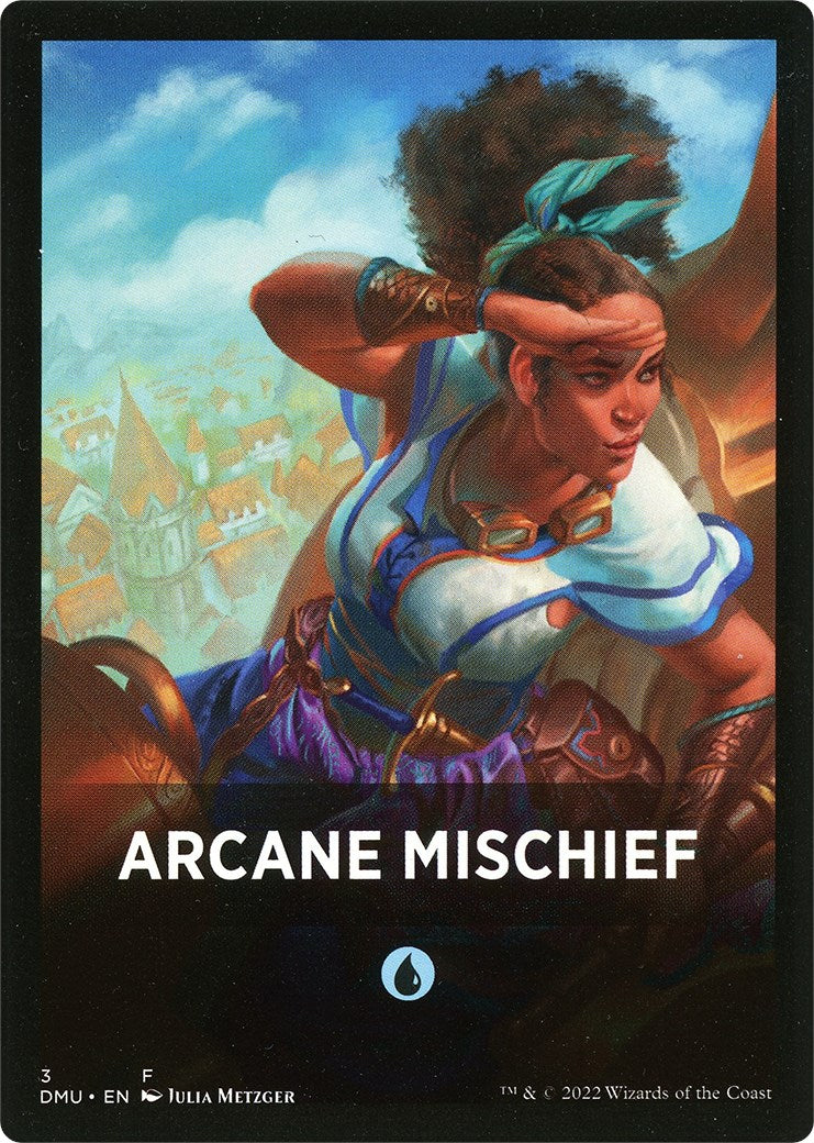 Arcane Mischief Theme Card [Dominaria United Tokens] | Deep Dive Games St. Marys