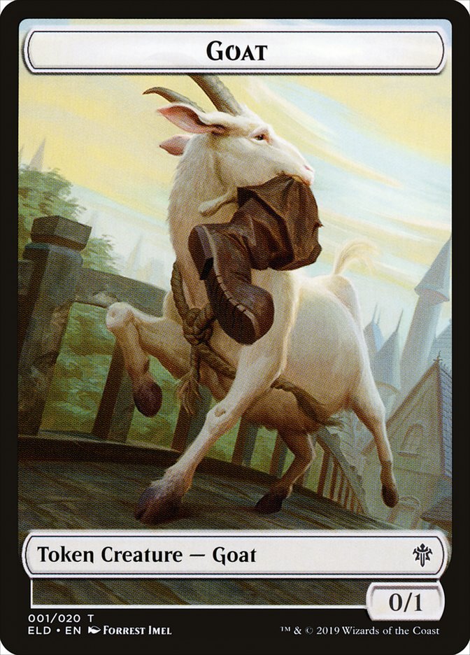 Goat Token [Throne of Eldraine Tokens] | Deep Dive Games St. Marys