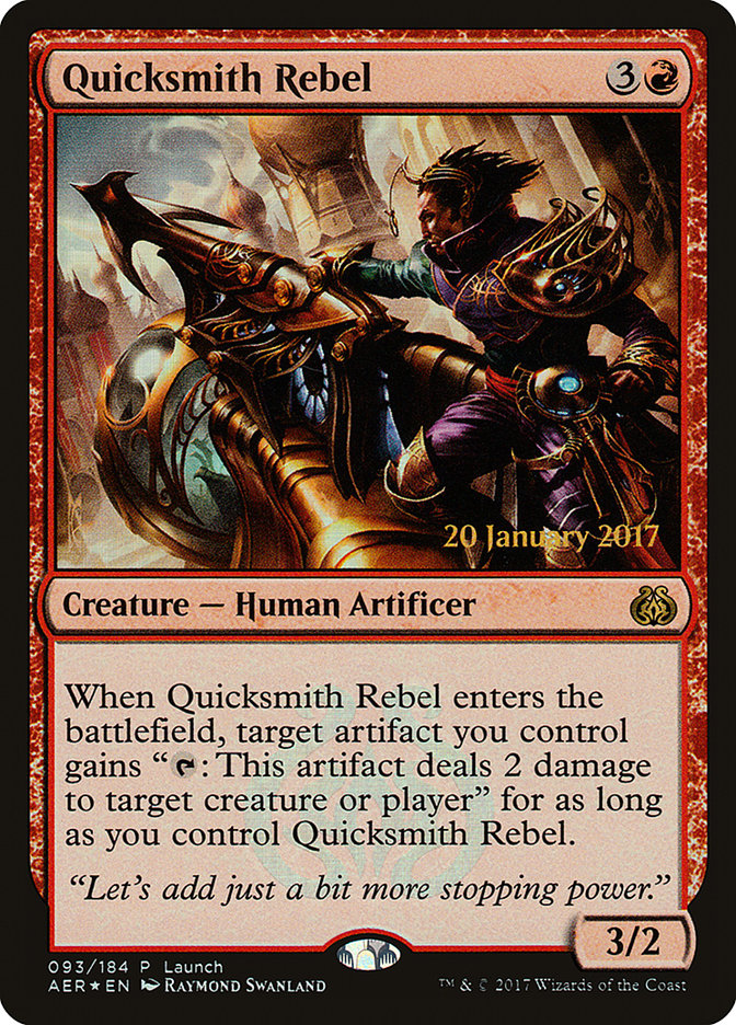 Quicksmith Rebel (Launch) [Aether Revolt Promos] | Deep Dive Games St. Marys