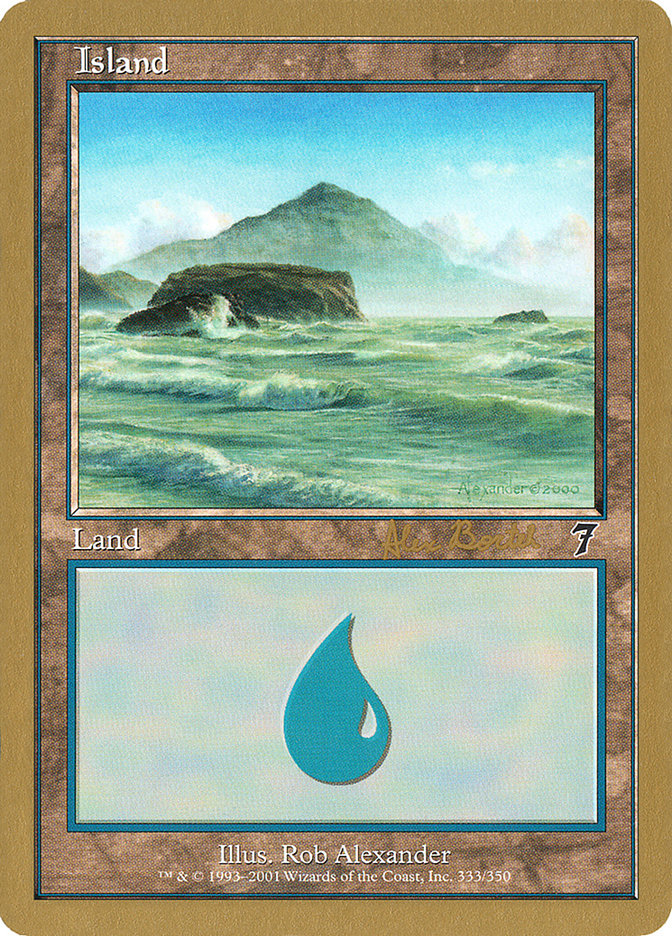 Island (ab333) (Alex Borteh) [World Championship Decks 2001] | Deep Dive Games St. Marys