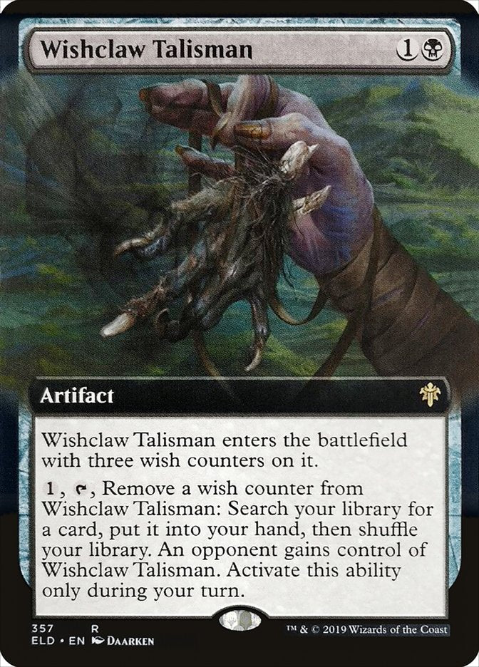 Wishclaw Talisman (Extended Art) [Throne of Eldraine] | Deep Dive Games St. Marys