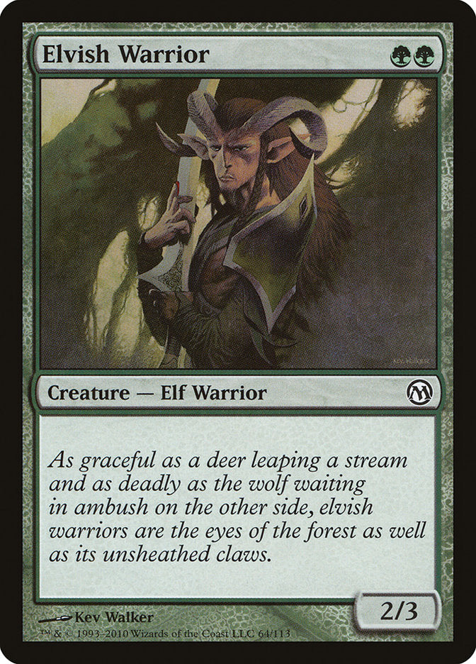 Elvish Warrior [Duels of the Planeswalkers] | Deep Dive Games St. Marys