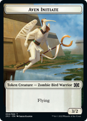 Drake // Aven Initiate Double-Sided Token [Double Masters 2022 Tokens] | Deep Dive Games St. Marys