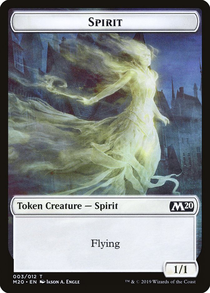 Spirit Token [Core Set 2020 Tokens] | Deep Dive Games St. Marys