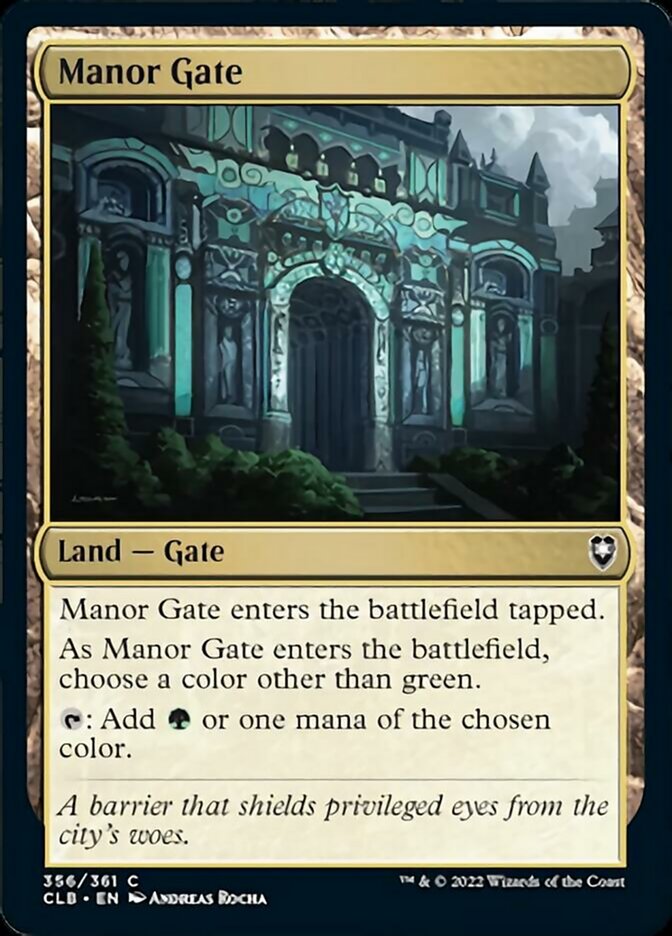 Manor Gate [Commander Legends: Battle for Baldur's Gate] | Deep Dive Games St. Marys