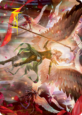 Sigarda's Summons Art Card (Gold-Stamped Signature) [Innistrad: Crimson Vow Art Series] | Deep Dive Games St. Marys
