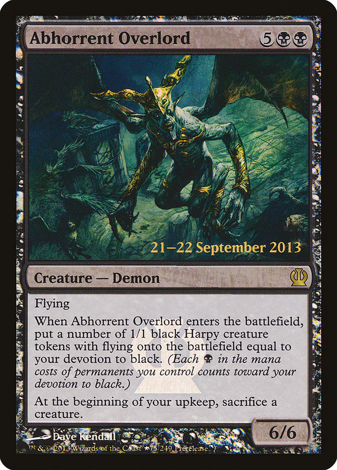 Abhorrent Overlord [Theros Prerelease Promos] | Deep Dive Games St. Marys