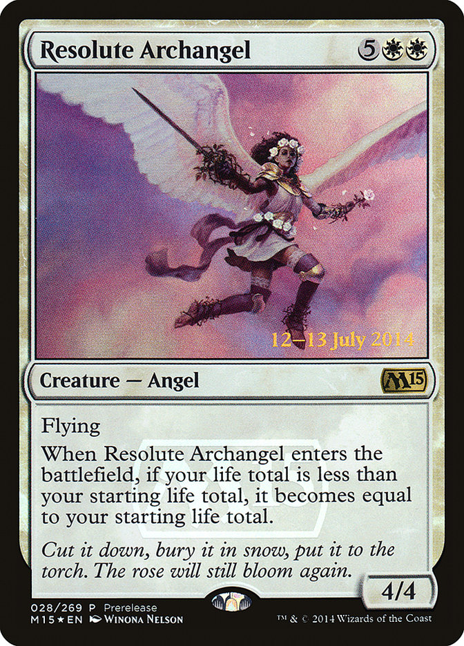 Resolute Archangel [Magic 2015 Prerelease Promos] | Deep Dive Games St. Marys