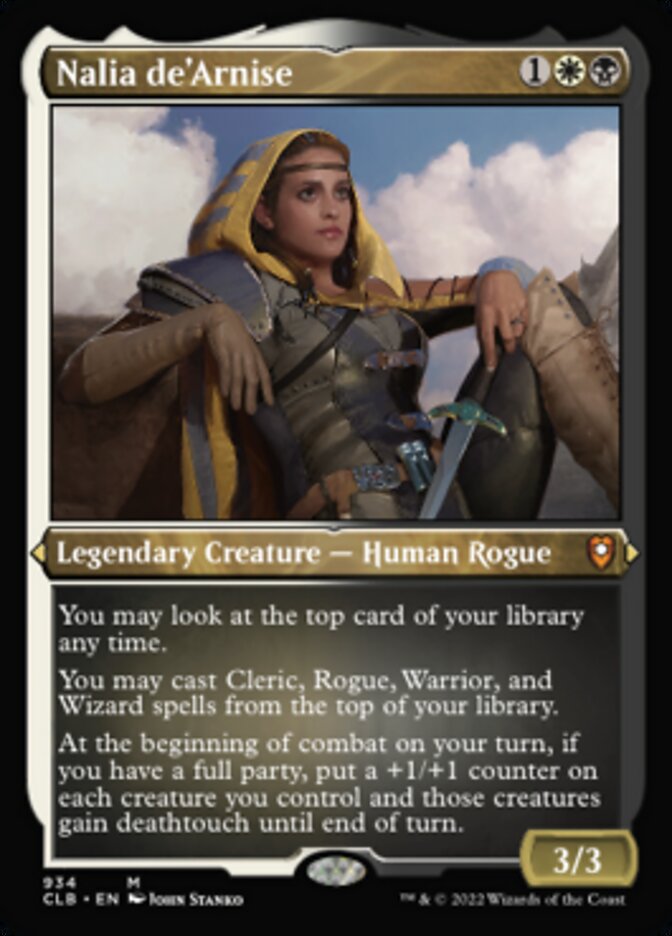 Nalia de'Arnise (Display Commander) (Foil Etched) [Commander Legends: Battle for Baldur's Gate] | Deep Dive Games St. Marys
