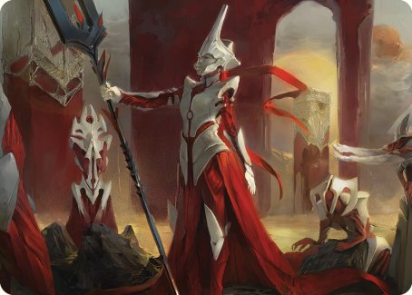 Porcelain Zealot Art Card [Phyrexia: All Will Be One Art Series] | Deep Dive Games St. Marys