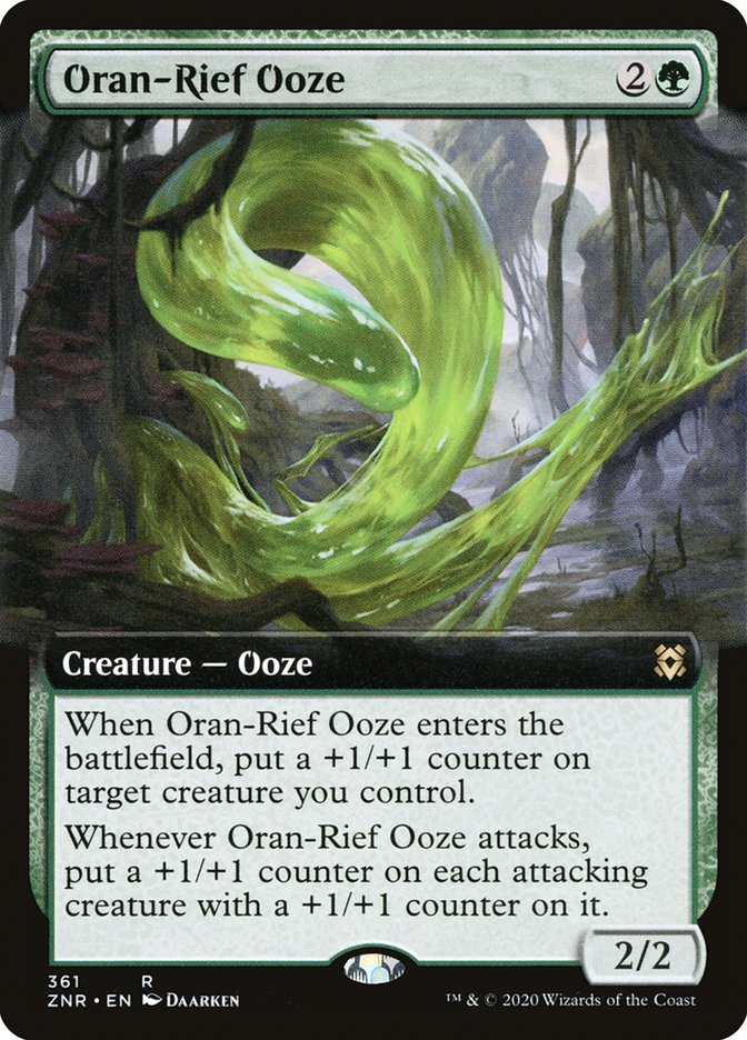 Oran-Rief Ooze (Extended Art) [Zendikar Rising] | Deep Dive Games St. Marys