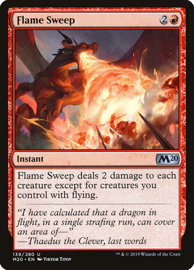 Flame Sweep [Core Set 2020] | Deep Dive Games St. Marys