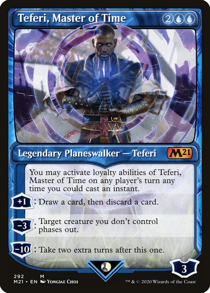 Teferi, Master of Time (Showcase) (292) [Core Set 2021] | Deep Dive Games St. Marys