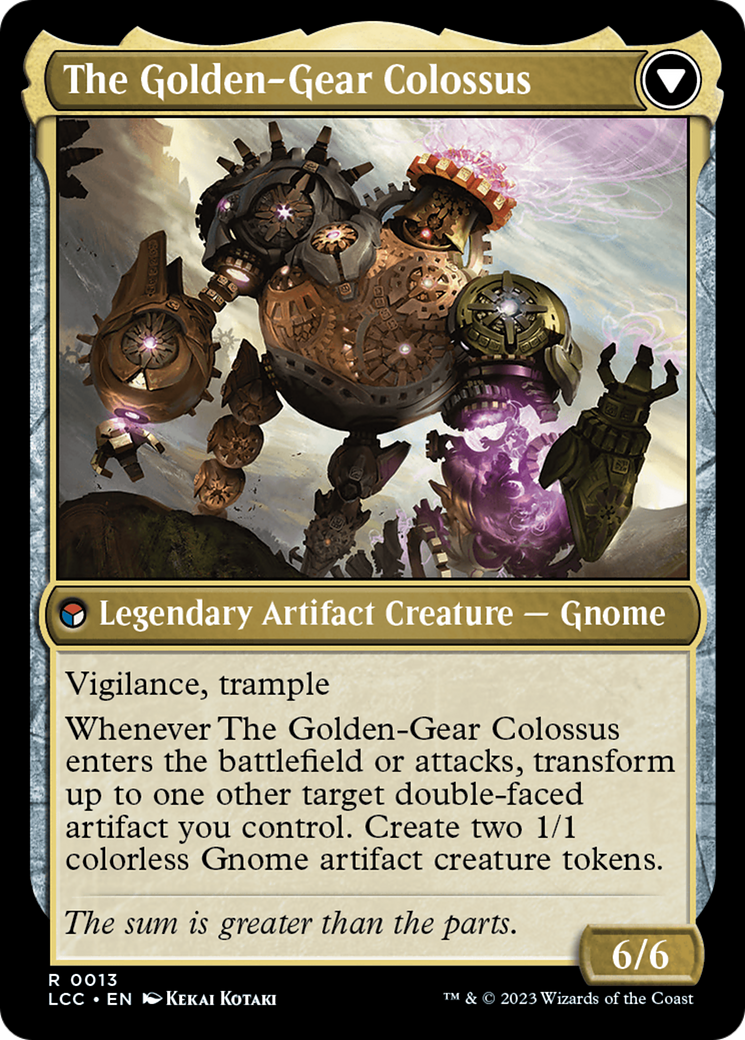 Tetzin, Gnome Champion // The Golden-Gear Colossus [The Lost Caverns of Ixalan Commander] | Deep Dive Games St. Marys