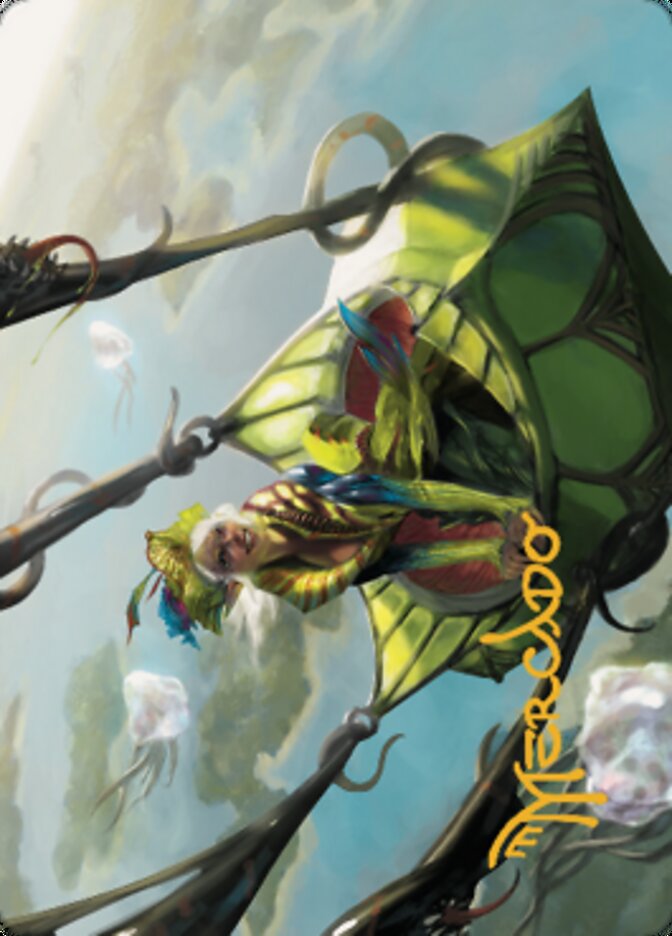 Nael, Avizoa Aeronaut Art Card (Gold-Stamped Signature) [Dominaria United Art Series] | Deep Dive Games St. Marys