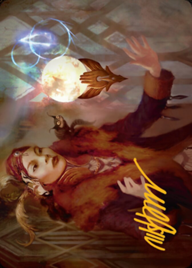 Misfortune Teller Art Card (Gold-Stamped Signature) [Streets of New Capenna Art Series] | Deep Dive Games St. Marys