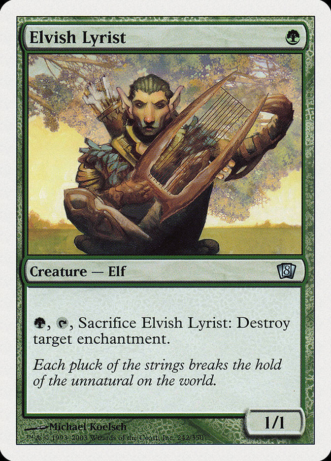 Elvish Lyrist [Eighth Edition] | Deep Dive Games St. Marys