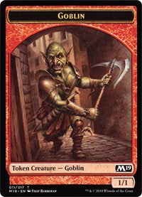 Goblin // Thopter Double-Sided Token (Game Night) [Core Set 2019 Tokens] | Deep Dive Games St. Marys