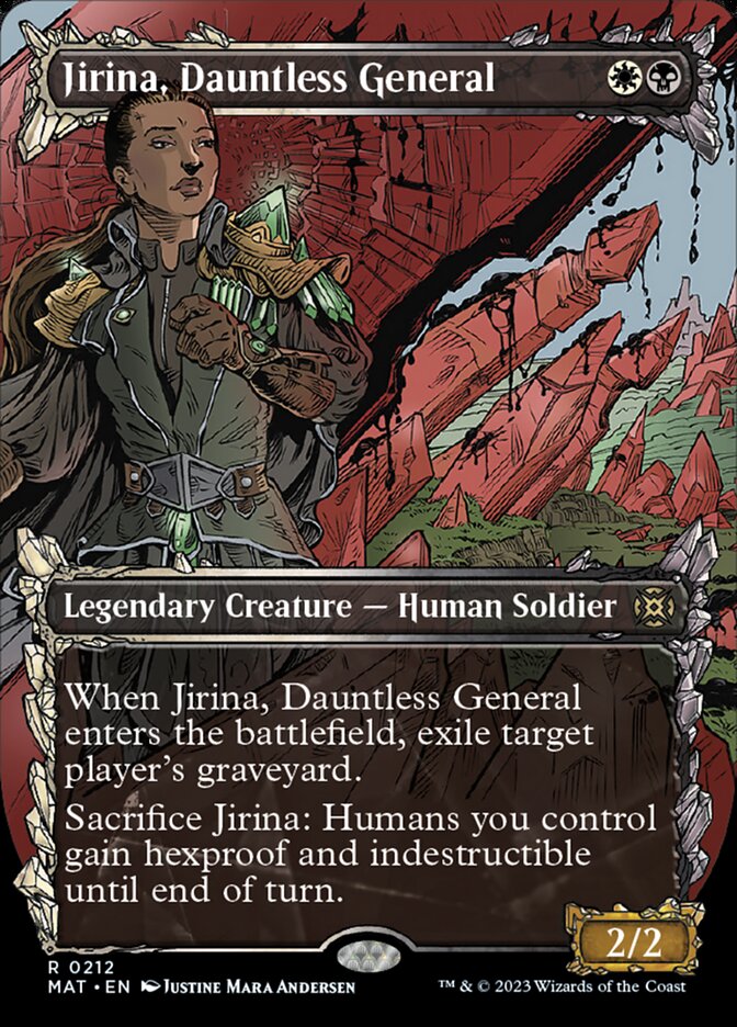 Jirina, Dauntless General (Showcase Halo Foil) [March of the Machine: The Aftermath] | Deep Dive Games St. Marys