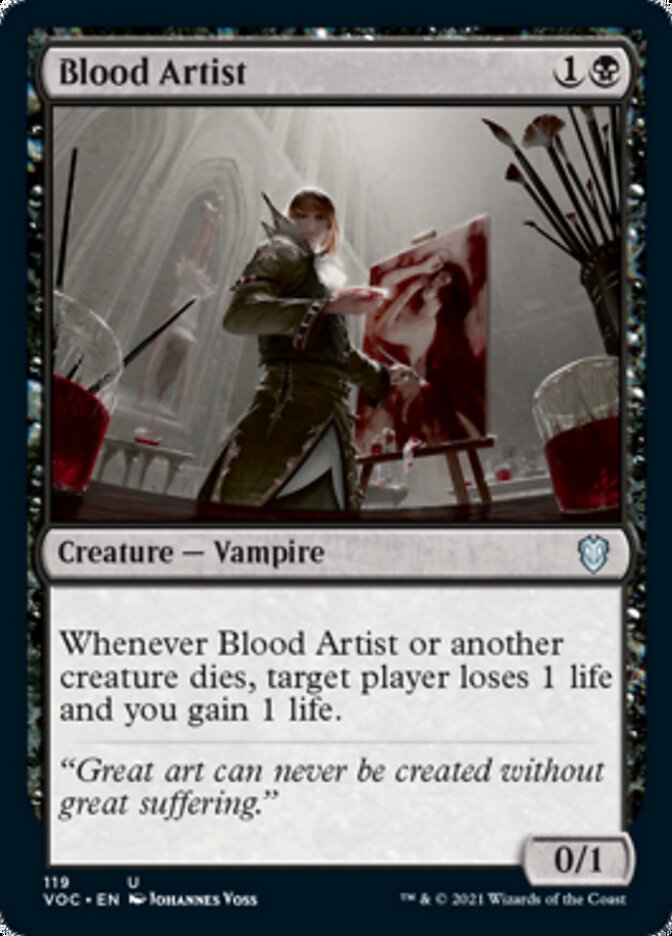 Blood Artist [Innistrad: Crimson Vow Commander] | Deep Dive Games St. Marys