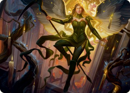 Sigarda, Champion of Light Art Card [Innistrad: Midnight Hunt Art Series] | Deep Dive Games St. Marys