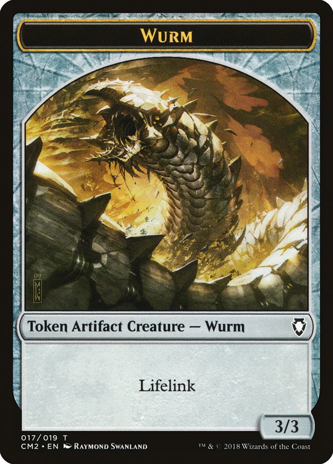 Wurm Token (017/019) [Commander Anthology Volume II Tokens] | Deep Dive Games St. Marys