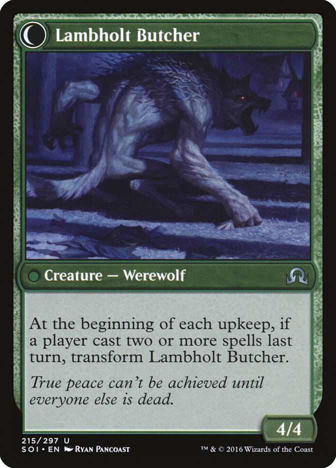 Lambholt Pacifist // Lambholt Butcher [Shadows over Innistrad] | Deep Dive Games St. Marys