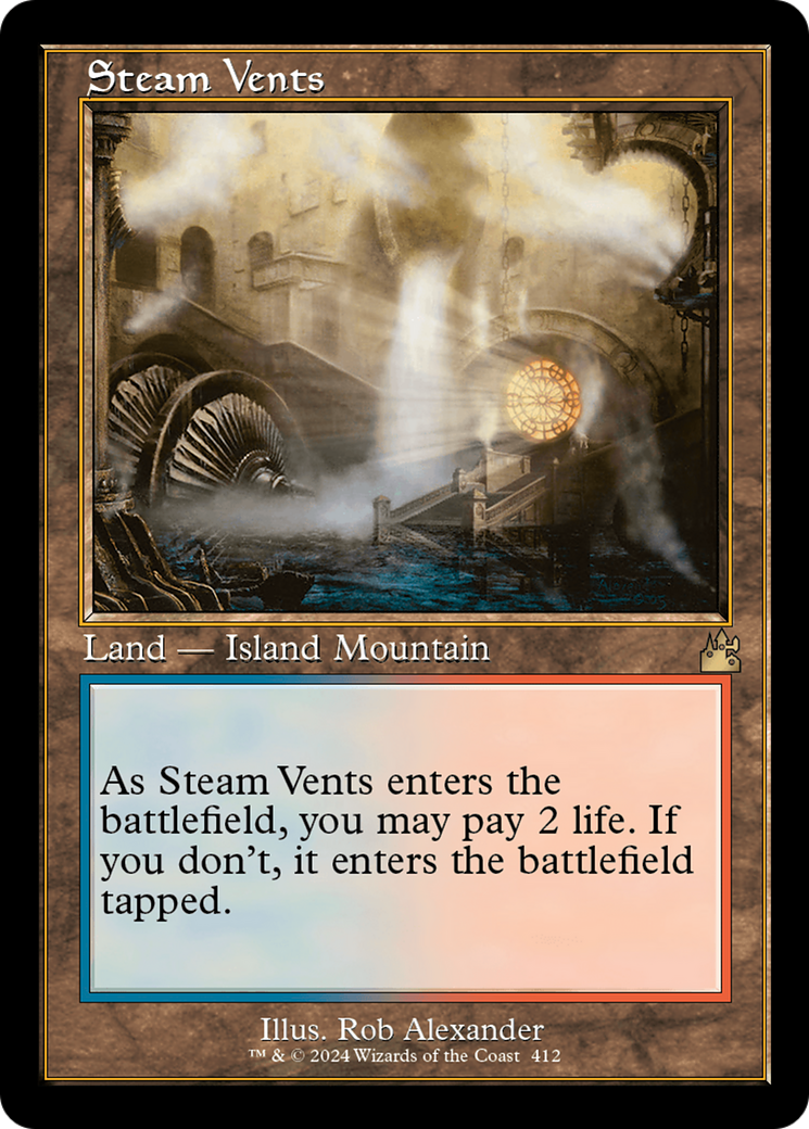 Steam Vents (Retro) [Ravnica Remastered] | Deep Dive Games St. Marys