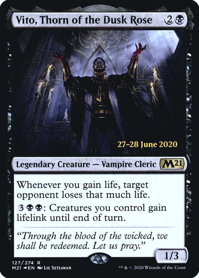 Vito, Thorn of the Dusk Rose [Core Set 2021 Prerelease Promos] | Deep Dive Games St. Marys